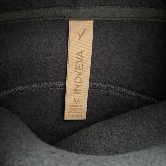 Indyeva Toga Sweater Women M Polartec Fleece Pullover Zippered Pocket Storm Grey - Picture 3 of 12